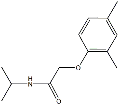 2-(2,4-dimethylphenoxy)-N-isopropylacetamide 结构式