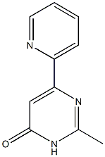 2-methyl-6-(2-pyridinyl)-4(3H)-pyrimidinone 结构式