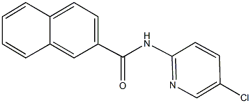 N-(5-chloro-2-pyridinyl)-2-naphthamide 结构式