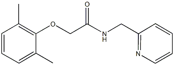 2-(2,6-dimethylphenoxy)-N-(2-pyridinylmethyl)acetamide 结构式