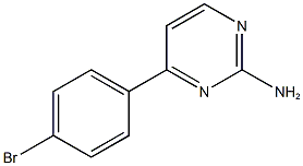 4-(4-bromophenyl)-2-pyrimidinylamine 结构式