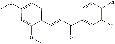 1-(3,4-dichlorophenyl)-3-(2,4-dimethoxyphenyl)-2-propen-1-one 结构式