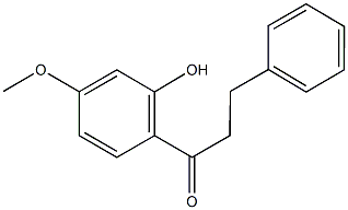 1-(2-hydroxy-4-methoxyphenyl)-3-phenyl-1-propanone 结构式