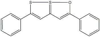 2,5-diphenyl-7lambda~4~-[1,2]dithiolo[1,5-b][1,2]oxathiole 结构式