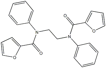 N-[2-(2-furoylanilino)ethyl]-N-phenyl-2-furamide 结构式