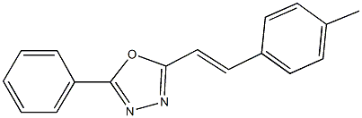 2-[2-(4-methylphenyl)vinyl]-5-phenyl-1,3,4-oxadiazole 结构式