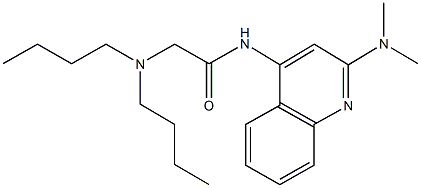2-(dibutylamino)-N-[2-(dimethylamino)-4-quinolinyl]acetamide 结构式