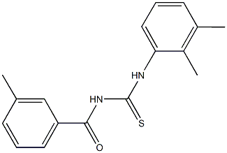 N-(2,3-dimethylphenyl)-N'-(3-methylbenzoyl)thiourea 结构式