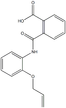 2-{[2-(allyloxy)anilino]carbonyl}benzoic acid 结构式
