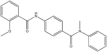 2-methoxy-N-{4-[(methylanilino)carbonyl]phenyl}benzamide 结构式