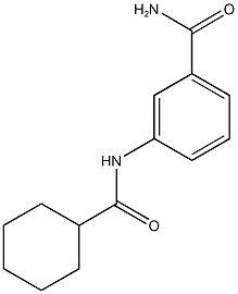 3-[(cyclohexylcarbonyl)amino]benzamide 结构式