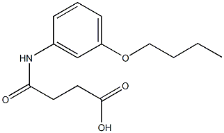 4-(3-butoxyanilino)-4-oxobutanoic acid 结构式