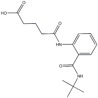 5-{2-[(tert-butylamino)carbonyl]anilino}-5-oxopentanoic acid 结构式