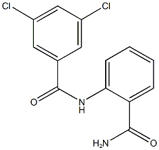 N-[2-(aminocarbonyl)phenyl]-3,5-dichlorobenzamide 结构式