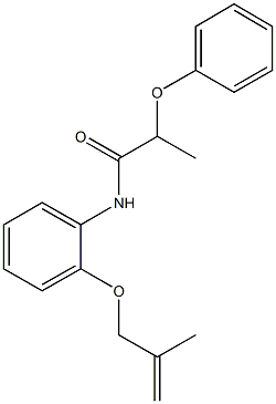 N-{2-[(2-methyl-2-propenyl)oxy]phenyl}-2-phenoxypropanamide 结构式