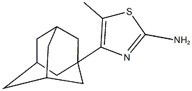 4-(1-adamantyl)-5-methyl-1,3-thiazol-2-amine 结构式