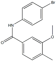 N-(4-bromophenyl)-3-methoxy-4-methylbenzamide 结构式