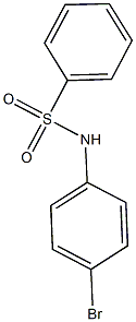 N-(4-bromophenyl)benzenesulfonamide 结构式