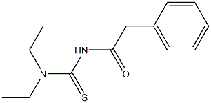 N,N-diethyl-N'-(phenylacetyl)thiourea 结构式