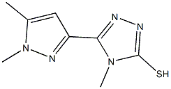 5-(1,5-dimethyl-1H-pyrazol-3-yl)-4-methyl-4H-1,2,4-triazol-3-yl hydrosulfide 结构式