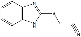 (1H-benzimidazol-2-ylsulfanyl)acetonitrile 结构式