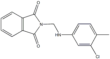 2-[(3-chloro-4-methylanilino)methyl]-1H-isoindole-1,3(2H)-dione 结构式