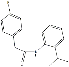 2-(4-fluorophenyl)-N-(2-isopropylphenyl)acetamide 结构式