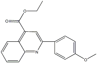 ethyl 2-(4-methoxyphenyl)-4-quinolinecarboxylate 结构式