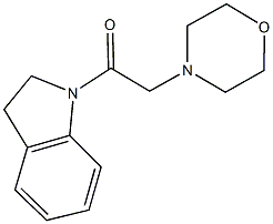 1-(4-morpholinylacetyl)indoline 结构式