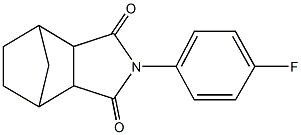 4-(4-fluorophenyl)-4-azatricyclo[5.2.1.0~2,6~]decane-3,5-dione 结构式