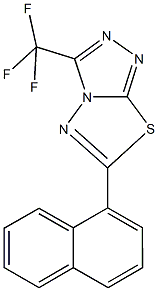 6-(1-naphthyl)-3-(trifluoromethyl)[1,2,4]triazolo[3,4-b][1,3,4]thiadiazole 结构式