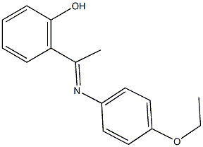 2-[N-(4-ethoxyphenyl)ethanimidoyl]phenol 结构式