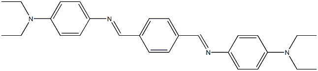 N~1~-[4-({[4-(diethylamino)phenyl]imino}methyl)benzylidene]-N~4~,N~4~-diethyl-1,4-benzenediamine 结构式