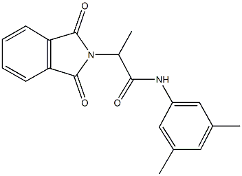 N-(3,5-dimethylphenyl)-2-(1,3-dioxo-1,3-dihydro-2H-isoindol-2-yl)propanamide 结构式