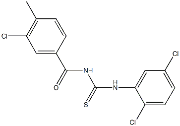 N-(3-chloro-4-methylbenzoyl)-N'-(2,5-dichlorophenyl)thiourea 结构式