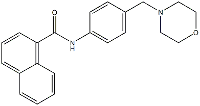 N-[4-(4-morpholinylmethyl)phenyl]-1-naphthamide 结构式