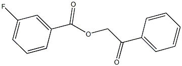 2-oxo-2-phenylethyl 3-fluorobenzoate 结构式