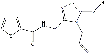 N-[(4-allyl-5-sulfanyl-4H-1,2,4-triazol-3-yl)methyl]-2-thiophenecarboxamide 结构式