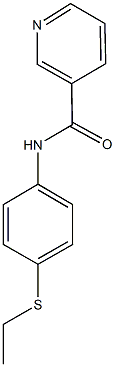 N-[4-(ethylsulfanyl)phenyl]nicotinamide 结构式