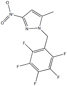 3-nitro-5-methyl-1-(2,3,4,5,6-pentafluorobenzyl)-1H-pyrazole 结构式