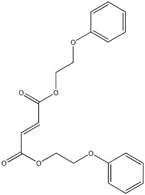 bis(2-phenoxyethyl) 2-butenedioate 结构式