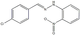 4-chlorobenzaldehyde {2-nitrophenyl}hydrazone 结构式