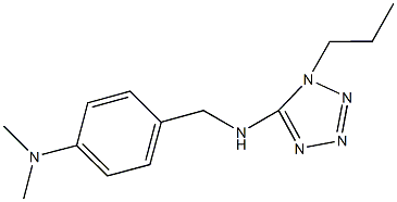 N-[4-(dimethylamino)benzyl]-N-(1-propyl-1H-tetraazol-5-yl)amine 结构式