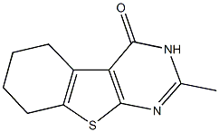 嘧啶并[4,5-B]苯并噻吩-4-醇,5,6,7,8-四氢-2-甲基- 结构式