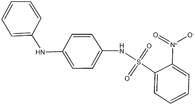 2-nitro-N-[4-(phenylamino)phenyl]benzenesulfonamide 结构式