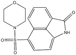 6-(4-morpholinylsulfonyl)benzo[cd]indol-2(1H)-one 结构式