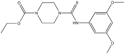 ethyl 4-[(3,5-dimethoxyanilino)carbothioyl]piperazine-1-carboxylate 结构式