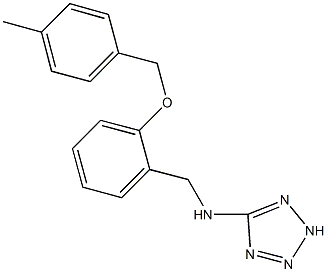 N-{2-[(4-methylbenzyl)oxy]benzyl}-N-(2H-tetraazol-5-yl)amine 结构式