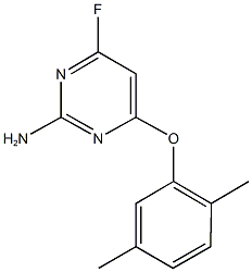 4-(2,5-dimethylphenoxy)-6-fluoro-2-pyrimidinamine 结构式