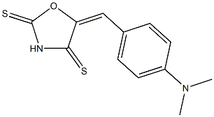 5-[4-(dimethylamino)benzylidene]-1,3-oxazolidine-2,4-dithione 结构式